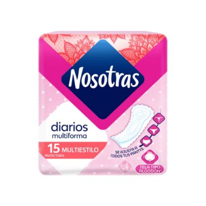 Imagen de Protectores diarios multiforma Nosotras (15 U)