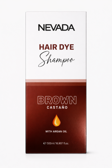 Imagen de Champú colorante castaño con aceite de argán Nevada (500 ml / 17.64 oz)