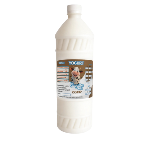Imagen de Yogurt natural coco La Vaquita Feliz (1 L)