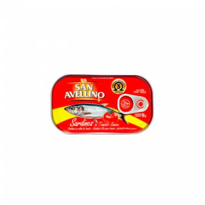 Imagen de Sardinas en salsa de tomate San Avellino (125 g / 4.40 oz)