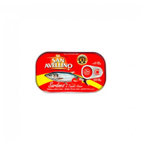 Imagen de Sardinas en salsa de tomate San Avellino (125 g / 4.40 oz)