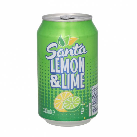 Imagen de Refresco gaseado de limón y lima Santa (330 ml)